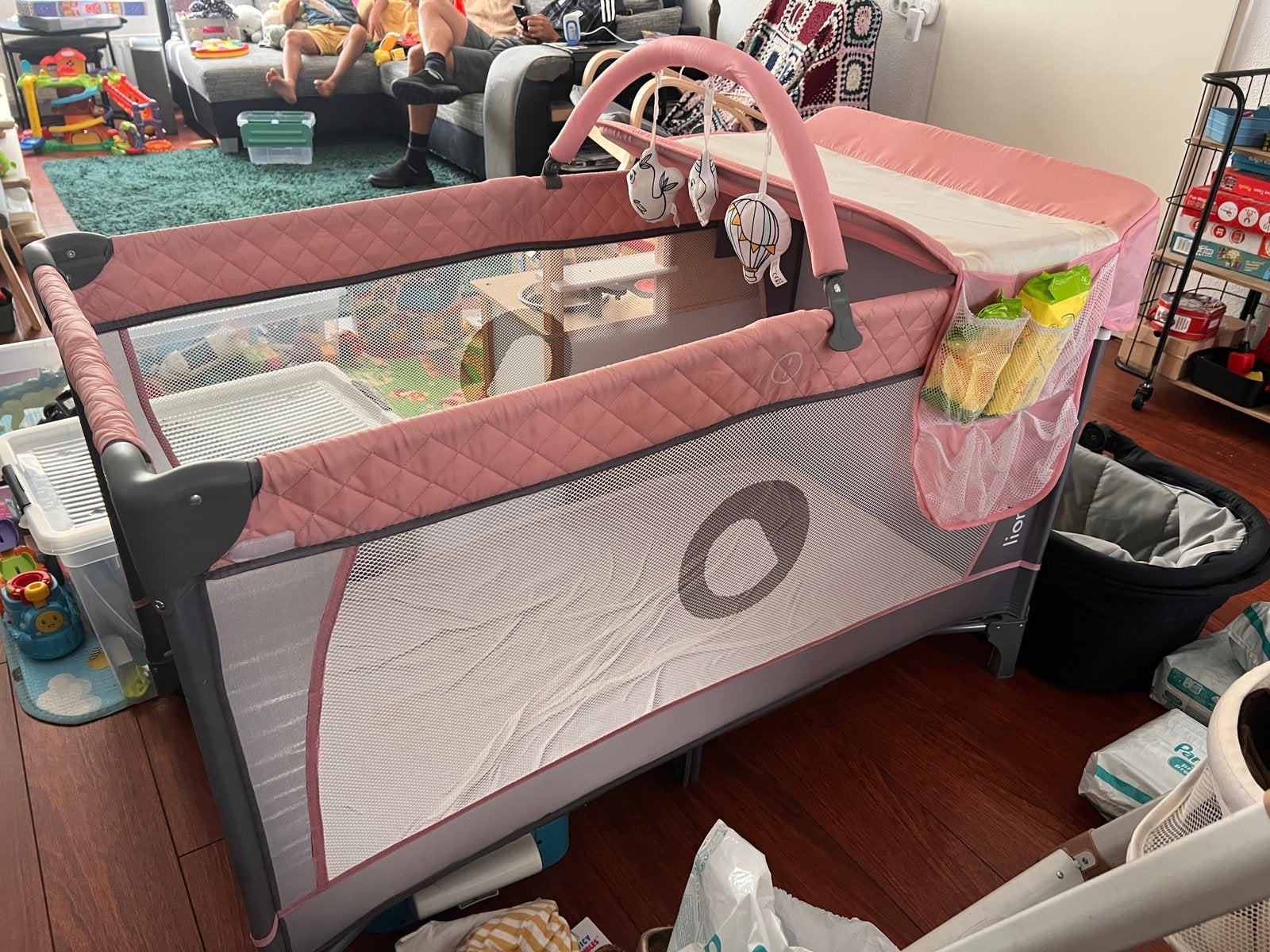 Lionelo camping baby bed, Ophalen, Zo goed als nieuw, Minder dan 140 cm, Minder dan 70 cm