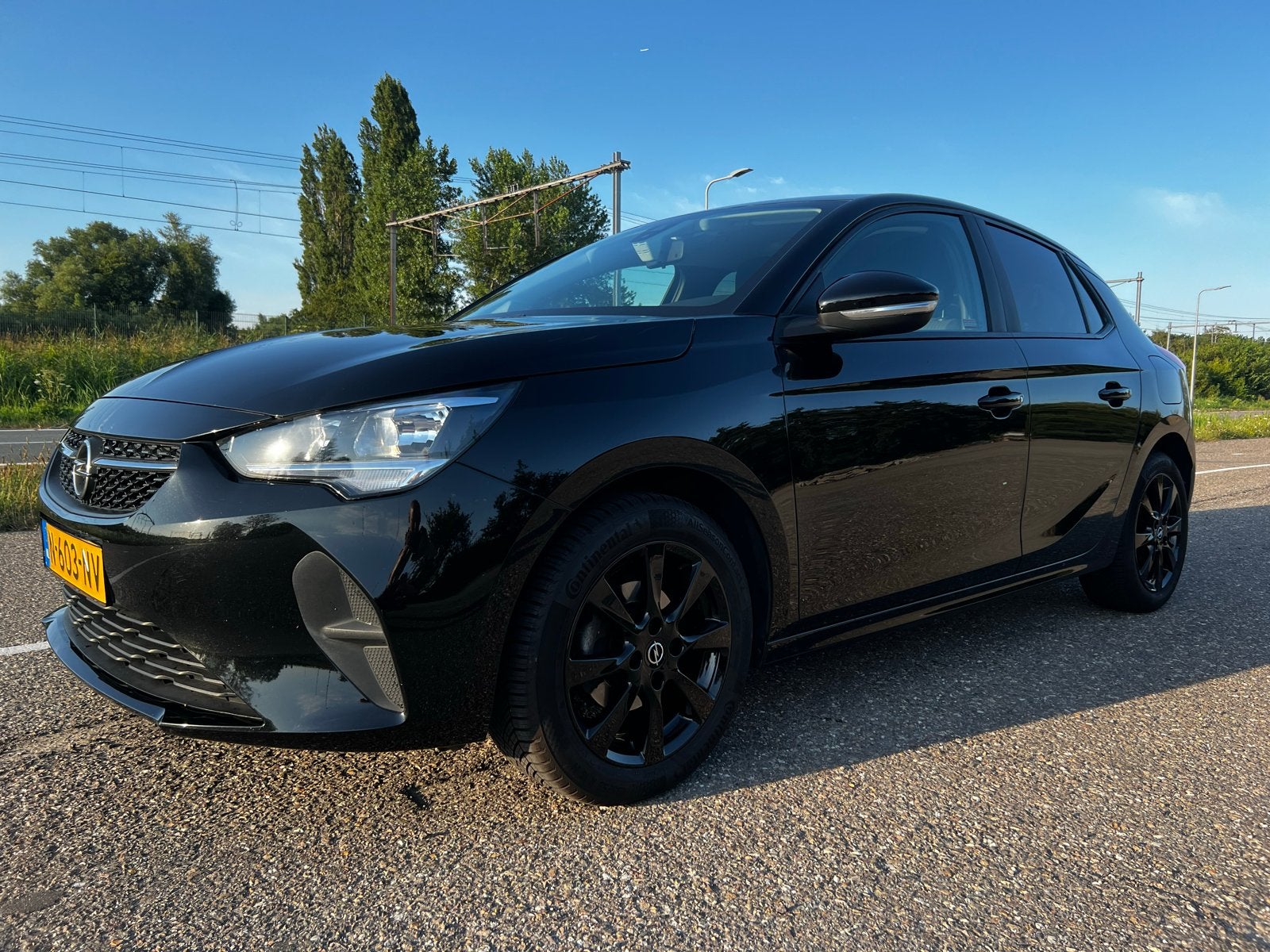 Opel Corsa 1.2 Start/stop 75pk 2021 Zwart, Auto's, Voorwielaandrijving, 1199 cc, Zwart, Origineel Nederlands