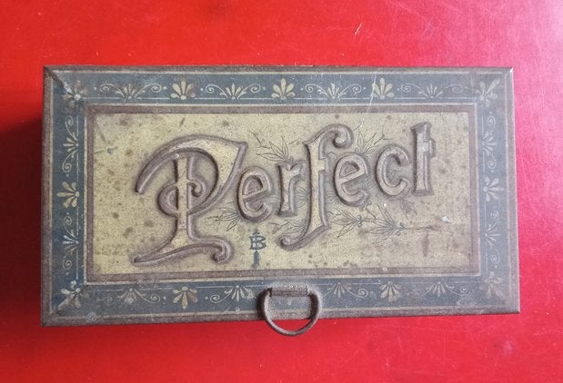 Perfect zelfdrukkerij blik rubber letters, Ophalen of Verzenden, Gebruikt, Overige