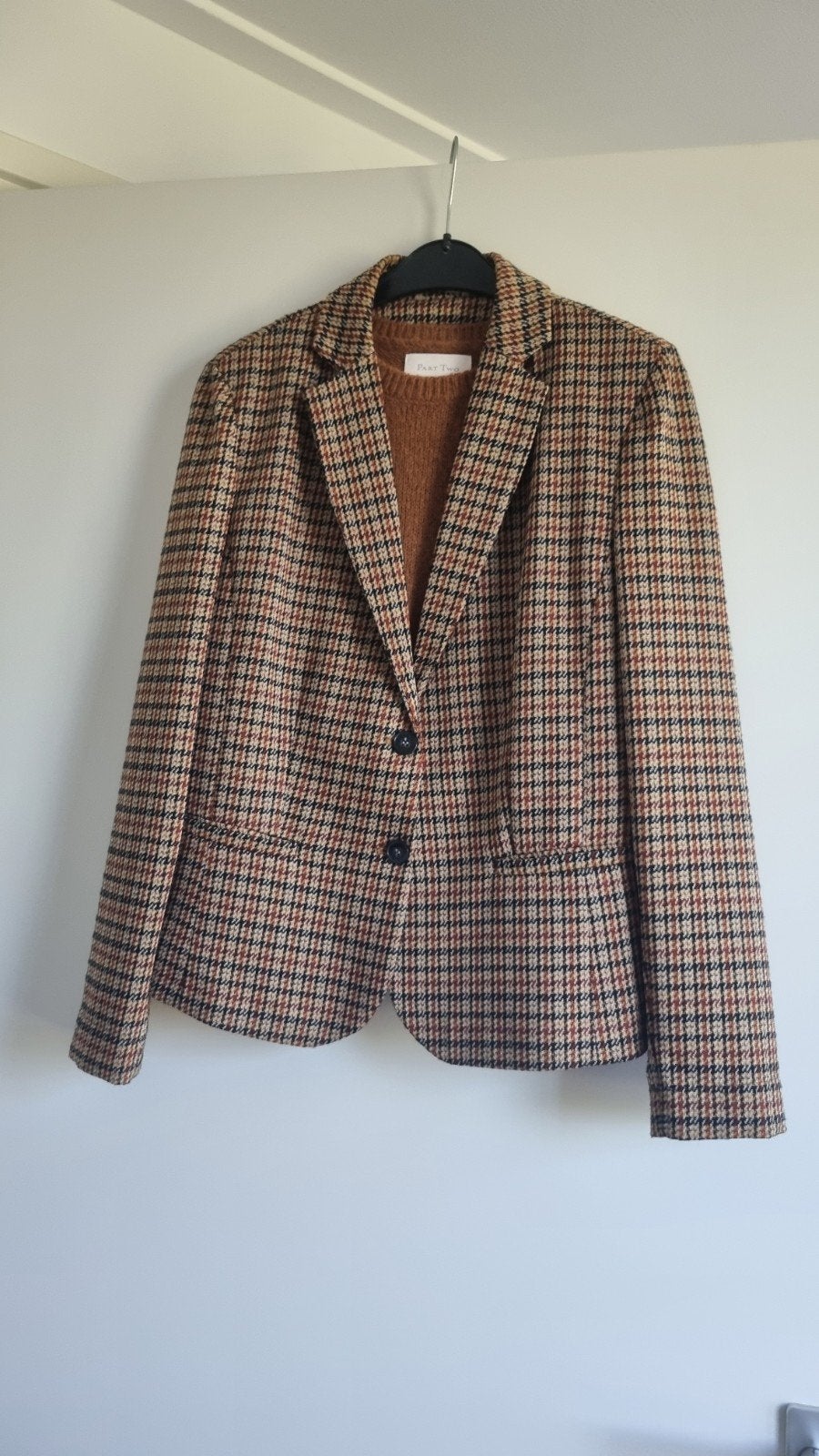 Geruit jasje met spencer ., Kleding | Dames, More en more, Beige, Maat 42/44 (L), Ophalen of Verzenden