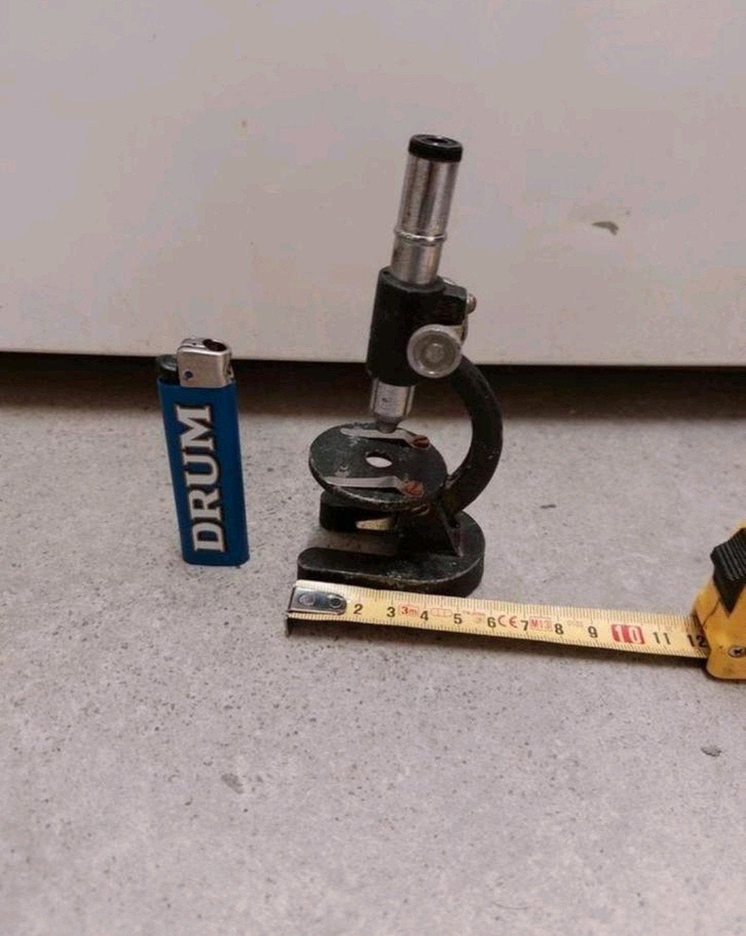 Oude antieke Mini microscoop vergroot 150x zakmicroscoop, Ophalen of Verzenden, Gebruikt, Minder dan 400x