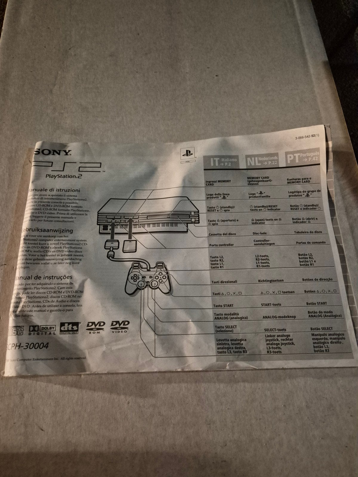 PlayStation 2 Instructieboekje - Origineel, Ophalen of Verzenden, Gelezen, Niet van toepassing, Sony