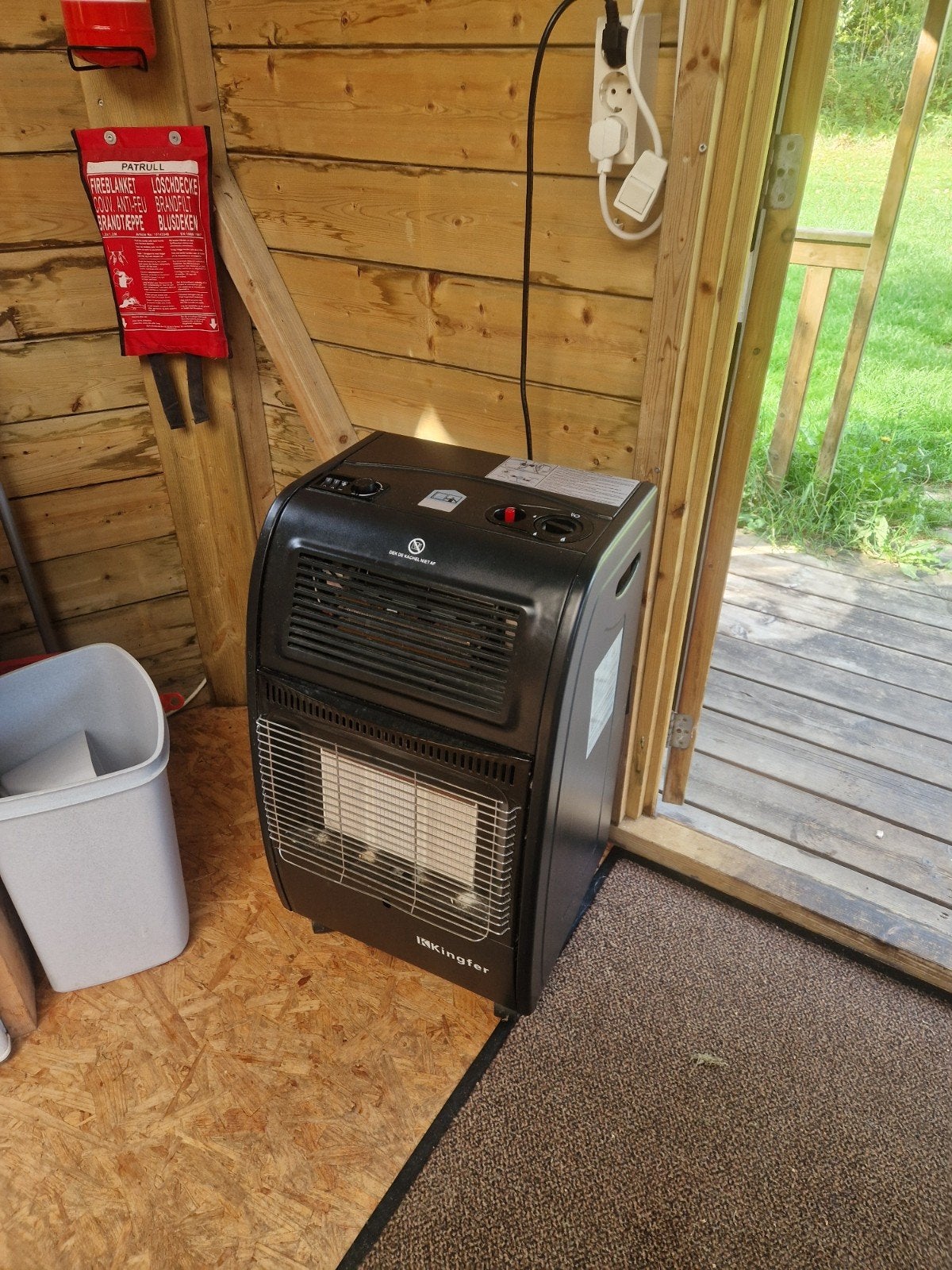 Kingfer KF-EF009 Propaan & Elektrische Kachel met Ventilator, Ophalen, Zo goed als nieuw, Vrijstaand, Gas