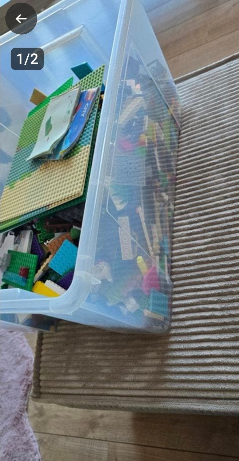 Grote bak met losse LEGO stenen en grondplaten, Ophalen, Gebruikt, Inclusief extra onderdelen, Lego