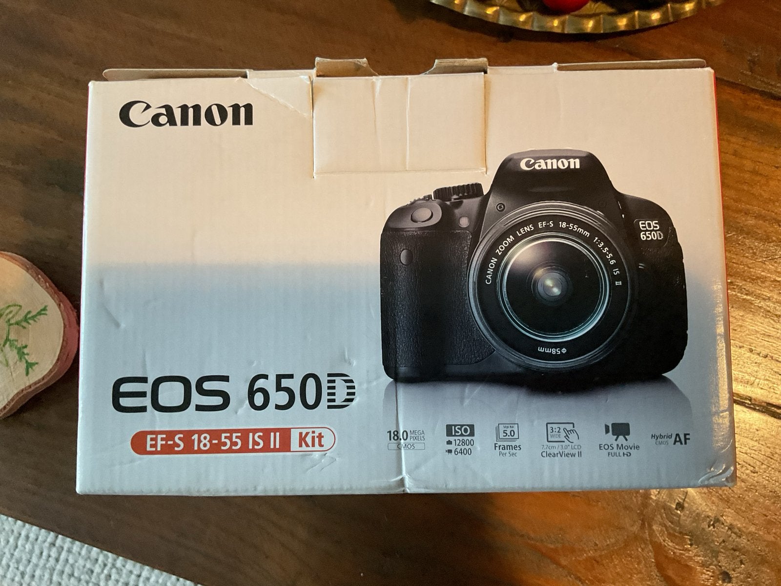 Canon EOS 650D Spiegelreflexcamera met EF-S 18-55mm lens, Gebruikt, Spiegelreflex, Canon, Beeldstabilisatie