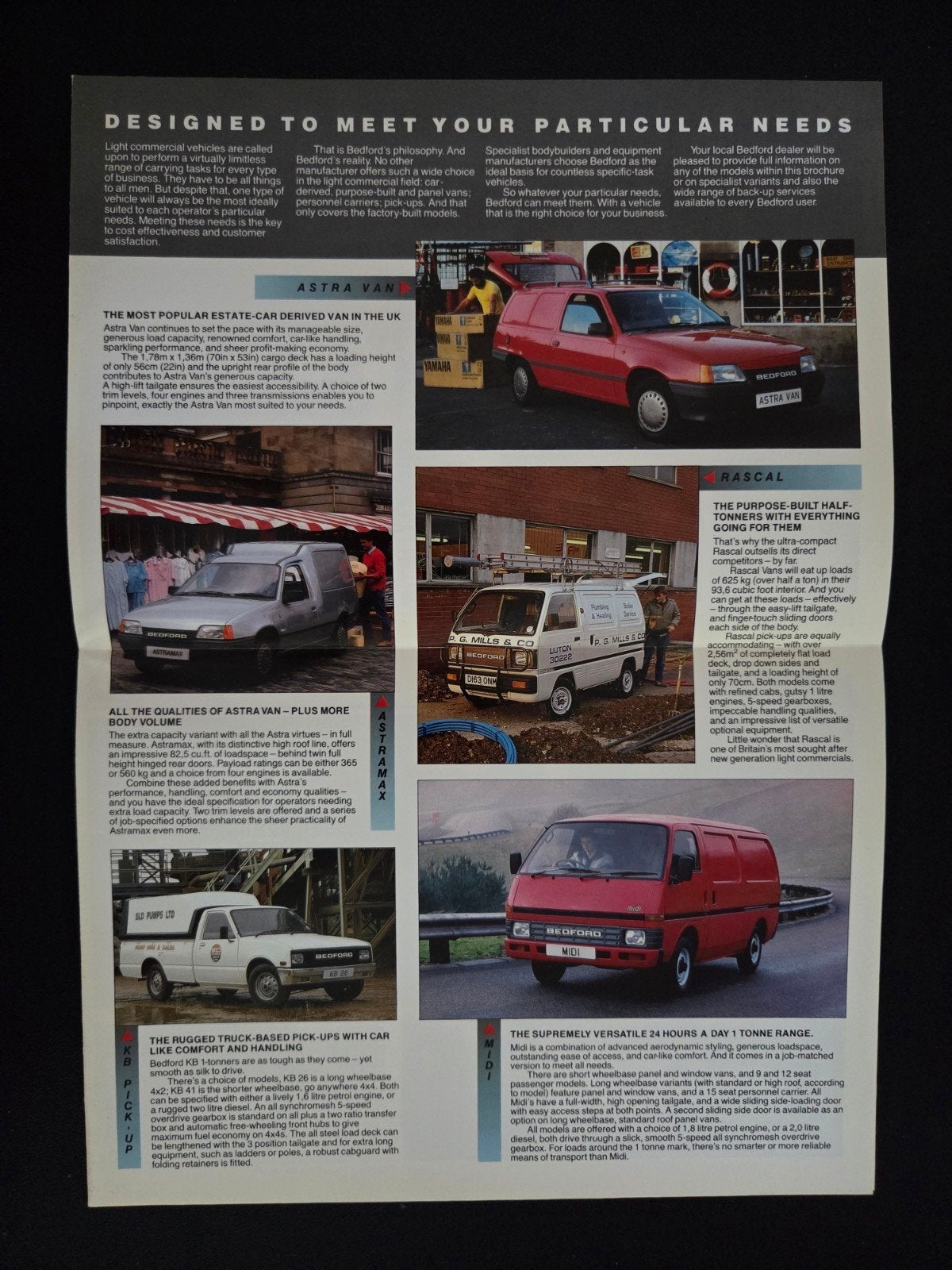 Brochure Bedford 1987, Ophalen of Verzenden, Zo goed als nieuw, Overige merken