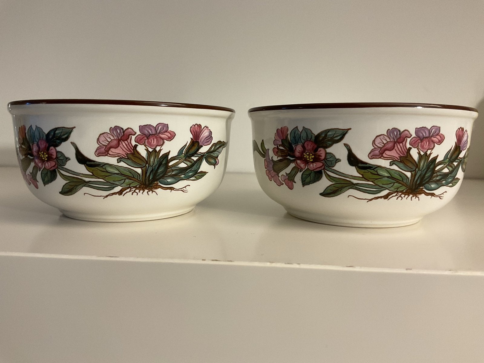 Villeroy & Boch Botanica kommen - schaaltjes Pulmonaria, Klassiek, Villeroy & Boch, Ophalen of Verzenden, Zo goed als nieuw