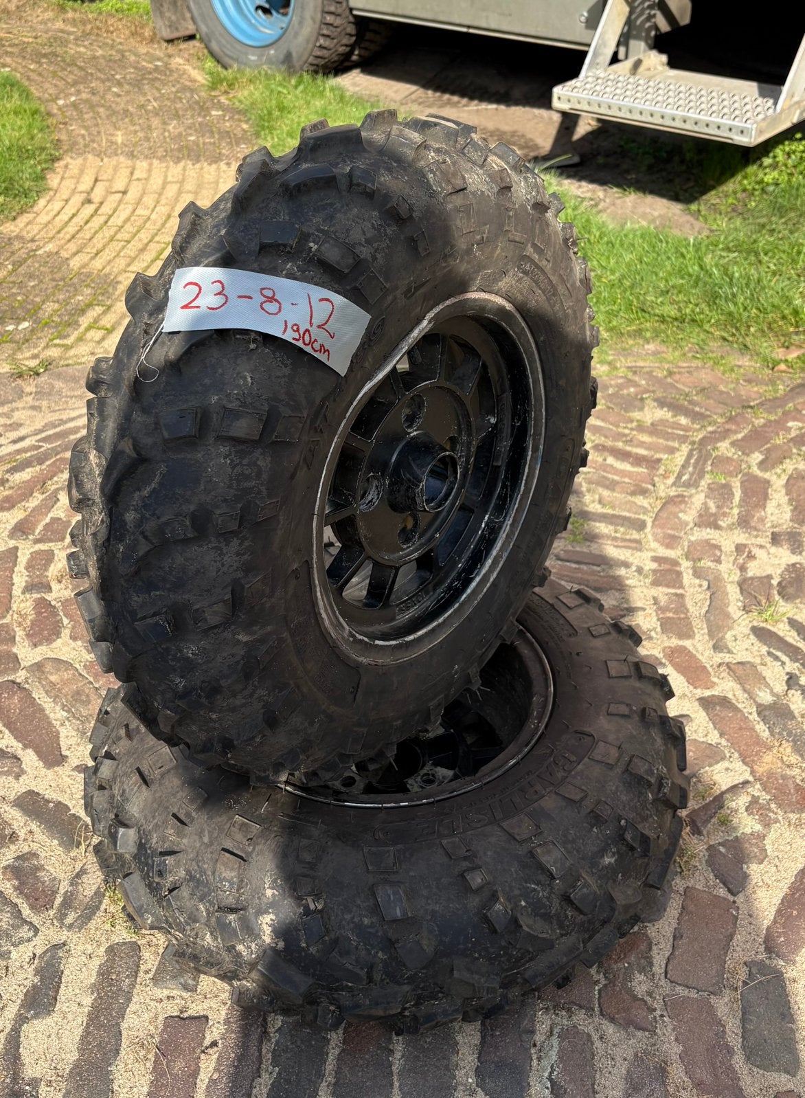 Autocross banden, Ophalen