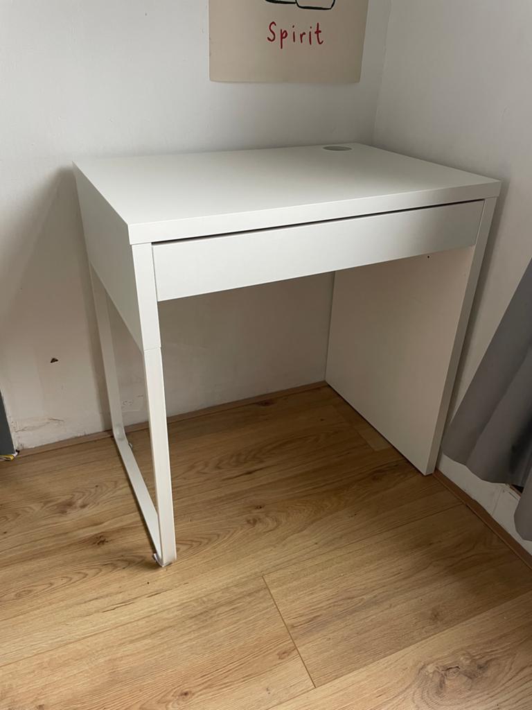 IKEA Bureau - Wit met lichte gebruikssporen, Ophalen, Gebruikt, IKEA, Wit