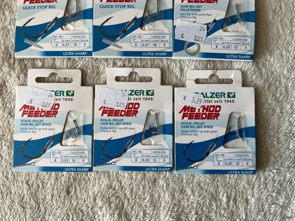 adv 295 /  NIEUW set 6 onderlijnboekjes method BALZER, Watersport en Boten, Ophalen of Verzenden, Nieuw, Haak