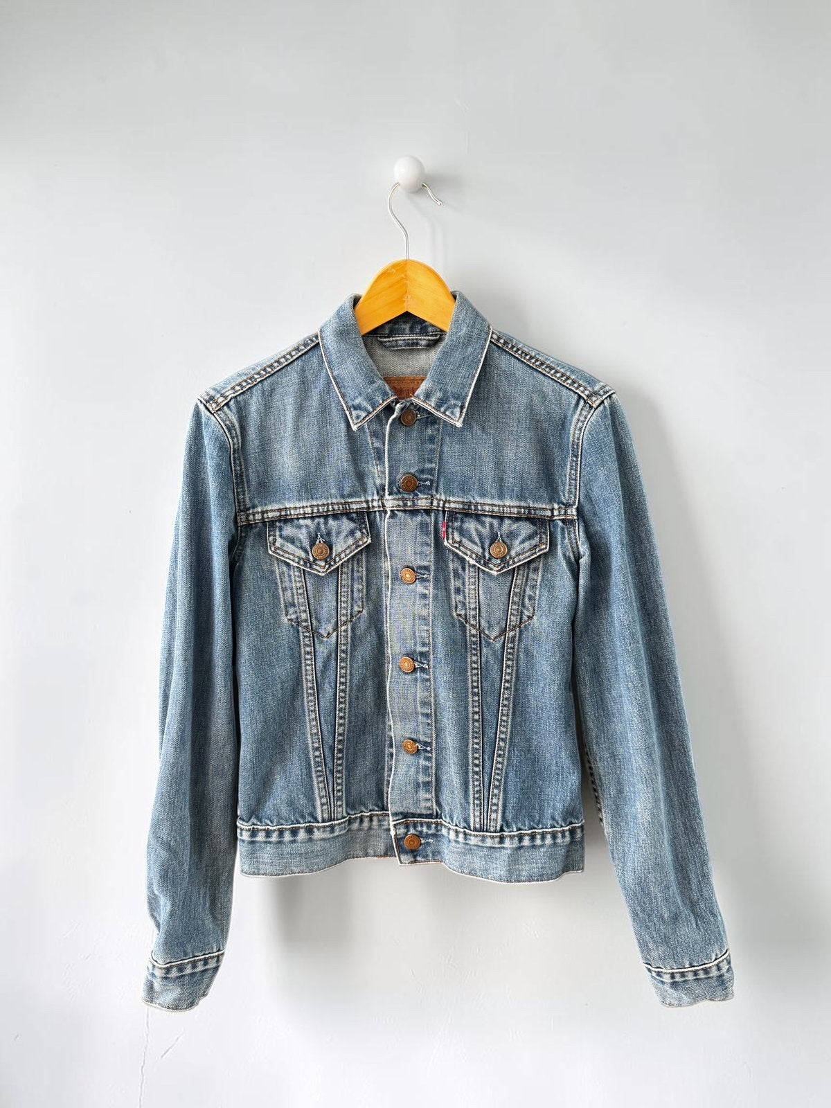 Levi’s vintage denim jack jas spijkerjas girls S small 36, Ophalen of Verzenden, Zo goed als nieuw, Maat 36 (S), Blauw