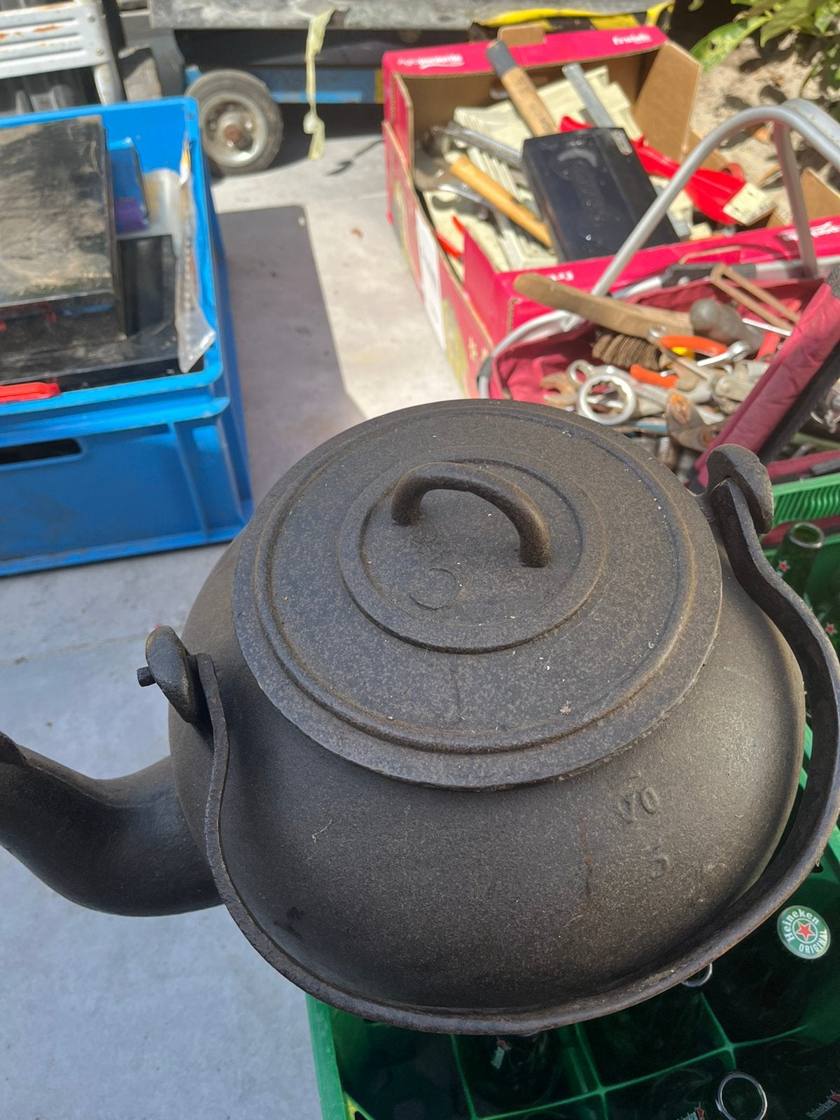 Gietijzeten  pot voor op kachel, Ophalen, Gebruikt, Overige brandstoffen, Overige soorten