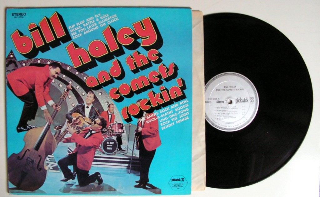Bill Haley And The Comets Rockin' 9 nrs LP 1971 ZGAN, Ophalen of Verzenden, Rock-'n-Roll, Inclusief binnenhoes, 12 inch