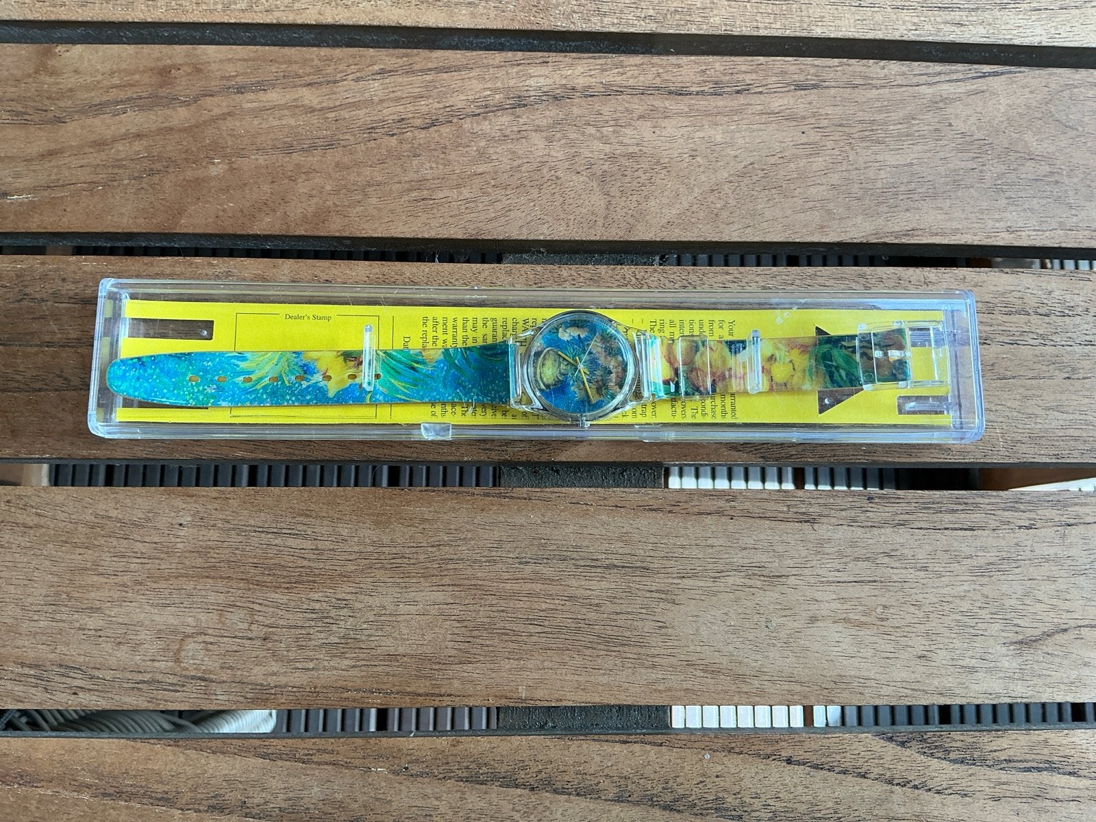 Swatch x Van Gogh Museum Zonnebloemen Horloge, Kunststof, Polshorloge, Swatch, Ophalen of Verzenden