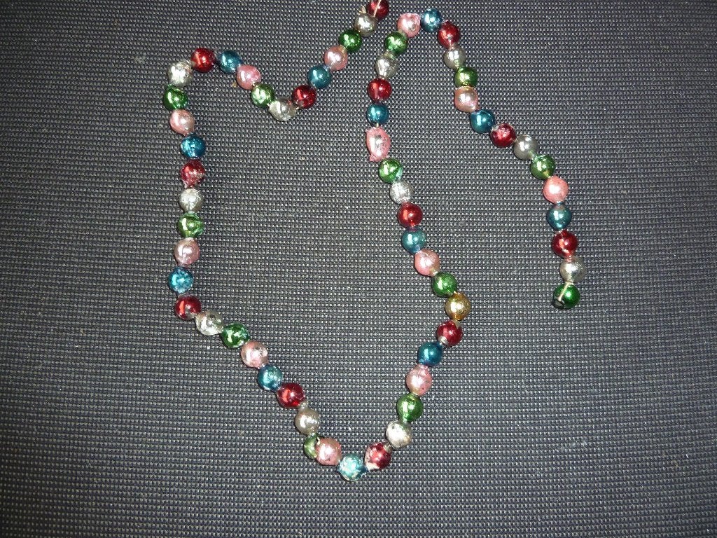 vintage glazen  kerstslinger, Ophalen of Verzenden, Gebruikt
