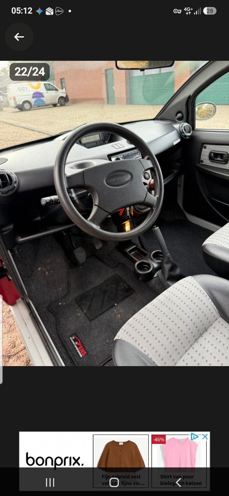 Microcar MC2 te koop, XL model met open dak (kan dicht)., Ophalen, 16 km/u of meer, 46 km of meer, Gebruikt