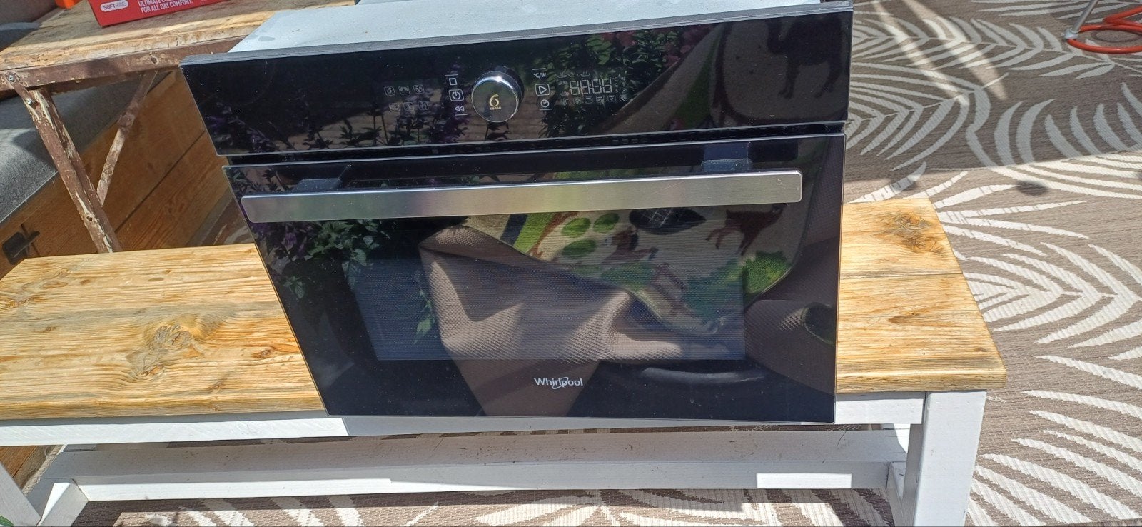 Whirlpool Inbouw magnetron - 4 jaar oud, 45 tot 50 cm, Whirlpool, Gebruikt, Ophalen of Verzenden