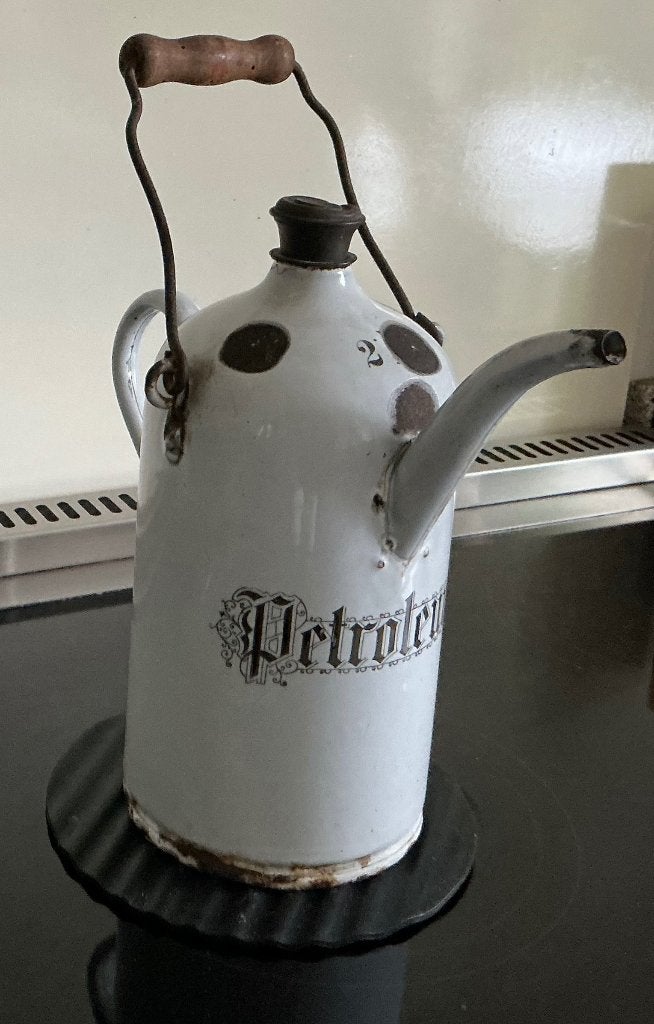 petroleumkan, Antiek en Kunst, Antiek | Emaille, Ophalen