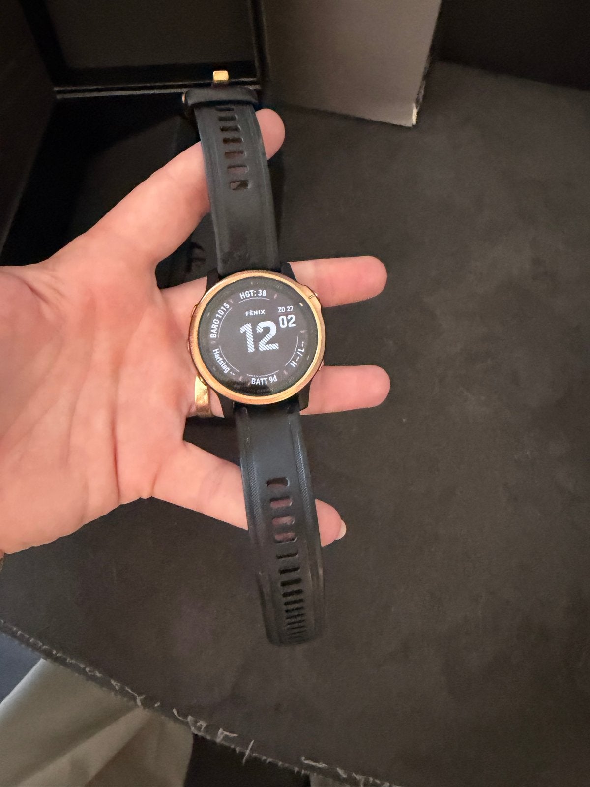 Garmin Fenix 6S Sapphire Roségoud  luxe edition, Ophalen, Afstand, Zwart, Zo goed als nieuw