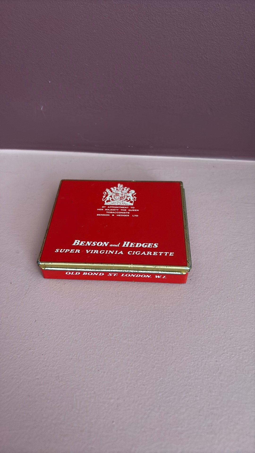 Vintage Benson & Hedges sigarettendoosje, Verzamelen, Blikken, Ophalen of Verzenden, Gebruikt, Overige, Overige merken