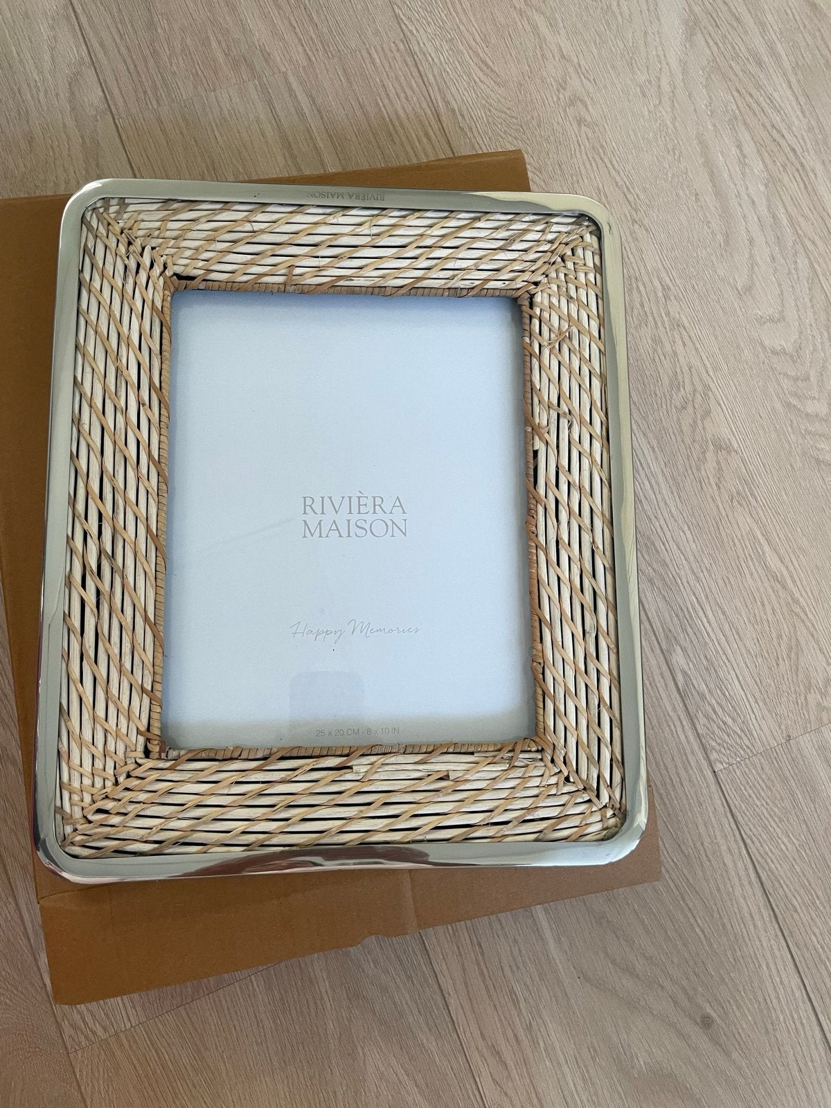 Riviera Maison Kubu Fotolijst Rattan & Staal 20x25cm, Bruin, Handgemaakt, Nieuw, Ophalen of Verzenden