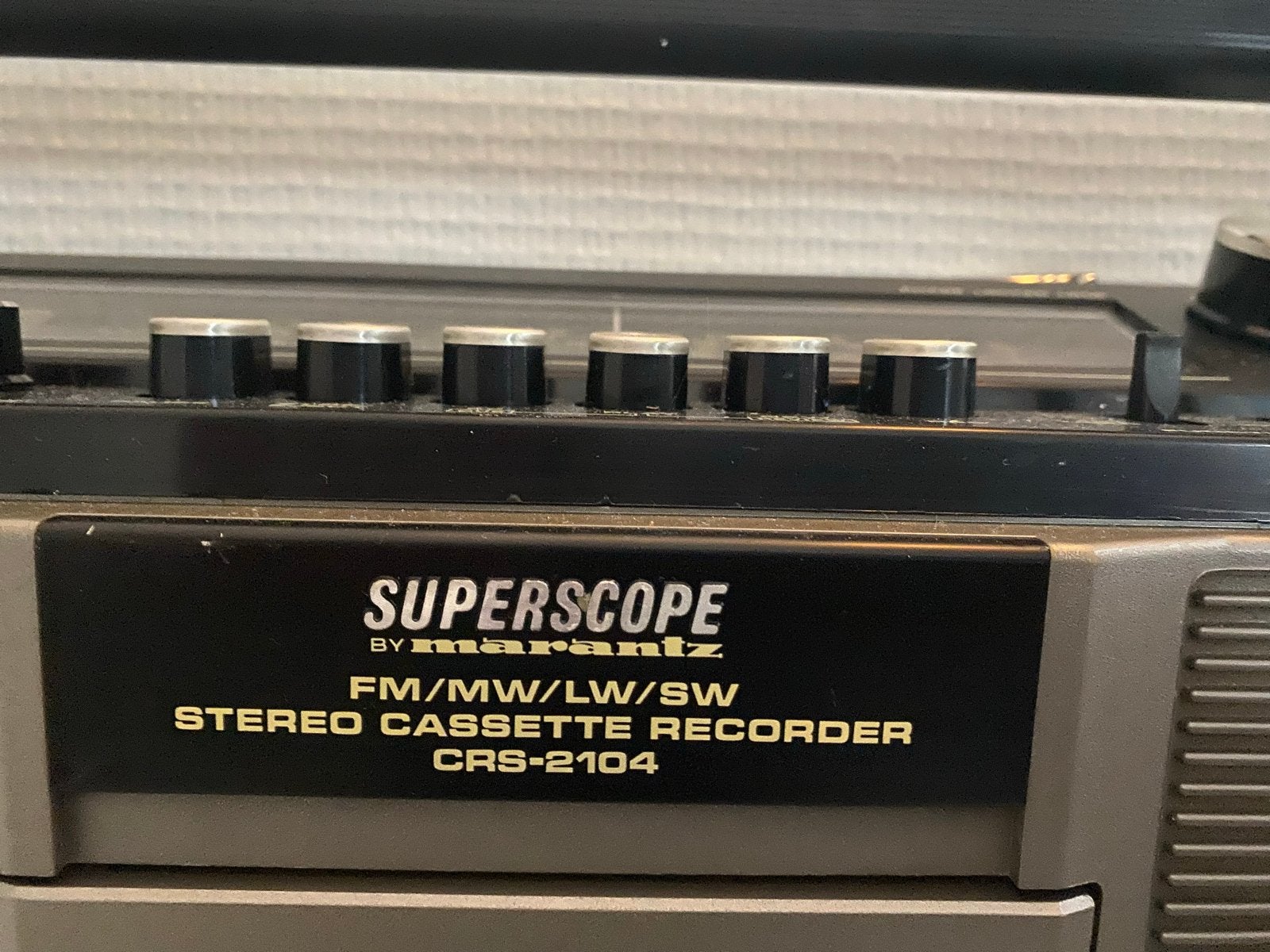 Superscope by Marantz CRS-2104 Stereo Cassette Recorder, Audio, Tv en Foto, Ophalen of Verzenden, Gebruikt, Radio