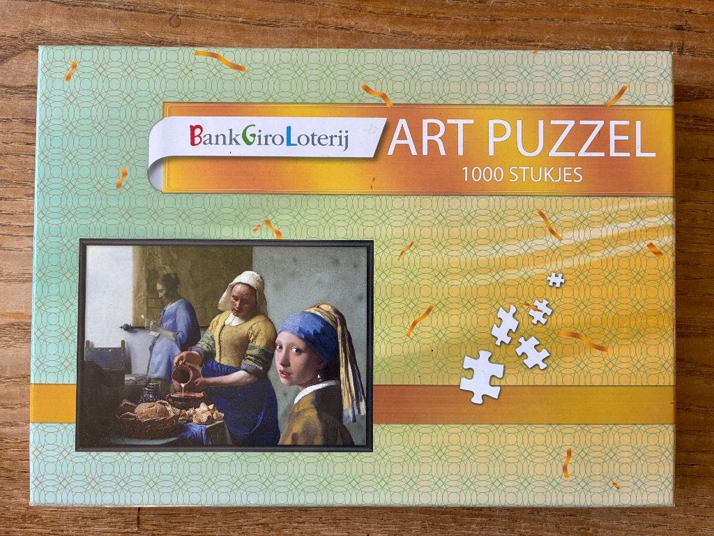 Bankgiroloterij Art puzzel Johannes Vermeer (1000 pcs) nieuw, Hobby en Vrije tijd, Denksport en Puzzels, Ophalen of Verzenden