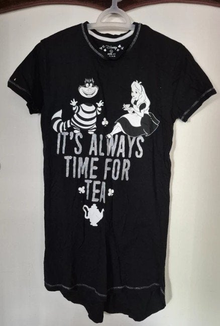 Disney Alice in Wonderland slaapshirt zwart, Primark, Zwart, Ophalen of Verzenden, Maat 36 (S)