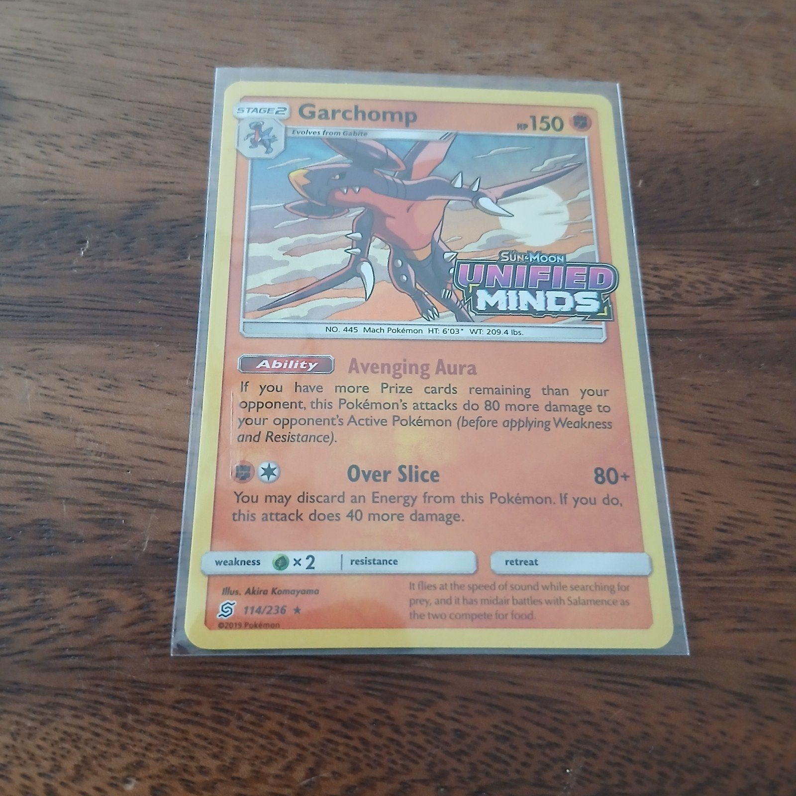 Garchomp Pokémonkaart - Sun & Moon Unified Minds (stamped), Hobby en Vrije tijd, Verzamelkaartspellen | Pokémon, Ophalen, Zo goed als nieuw