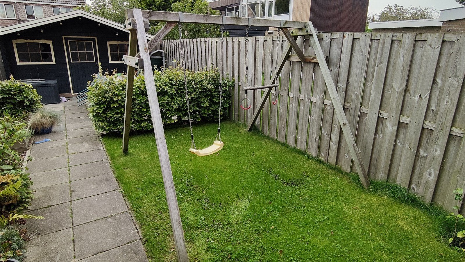 Duikelrek en schommel voor de tuin, Kinderen en Baby's, Speelgoed | Buiten | Speeltoestellen, Ophalen, Gebruikt, Schommel