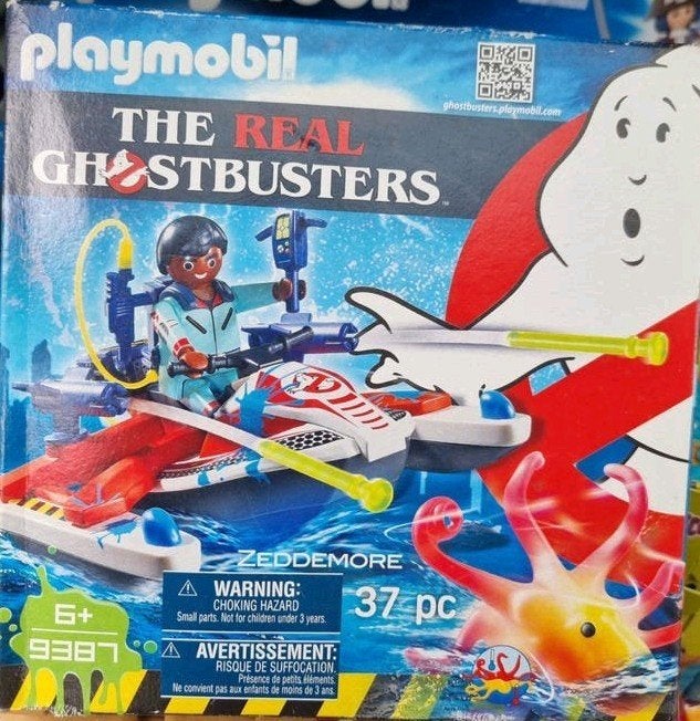 PLAYMOBIL Ghostbusters 9387 Zeddemore met waterjetpack NIEUW, Complete set, Nieuw, Ophalen of Verzenden, Figuren