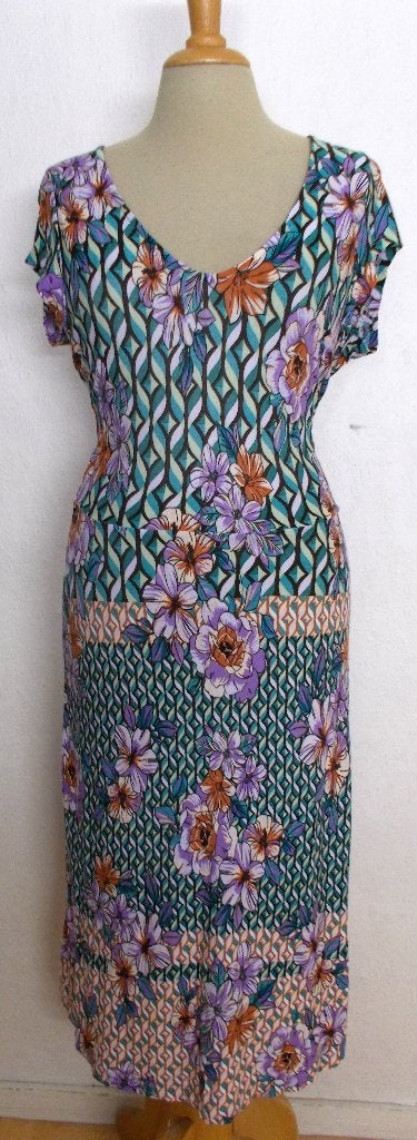 Mooie maxi print jurk van Lascana! 40, Kleding | Dames, Jurken, Maat 38/40 (M), Verzenden, Zo goed als nieuw, Onder de knie