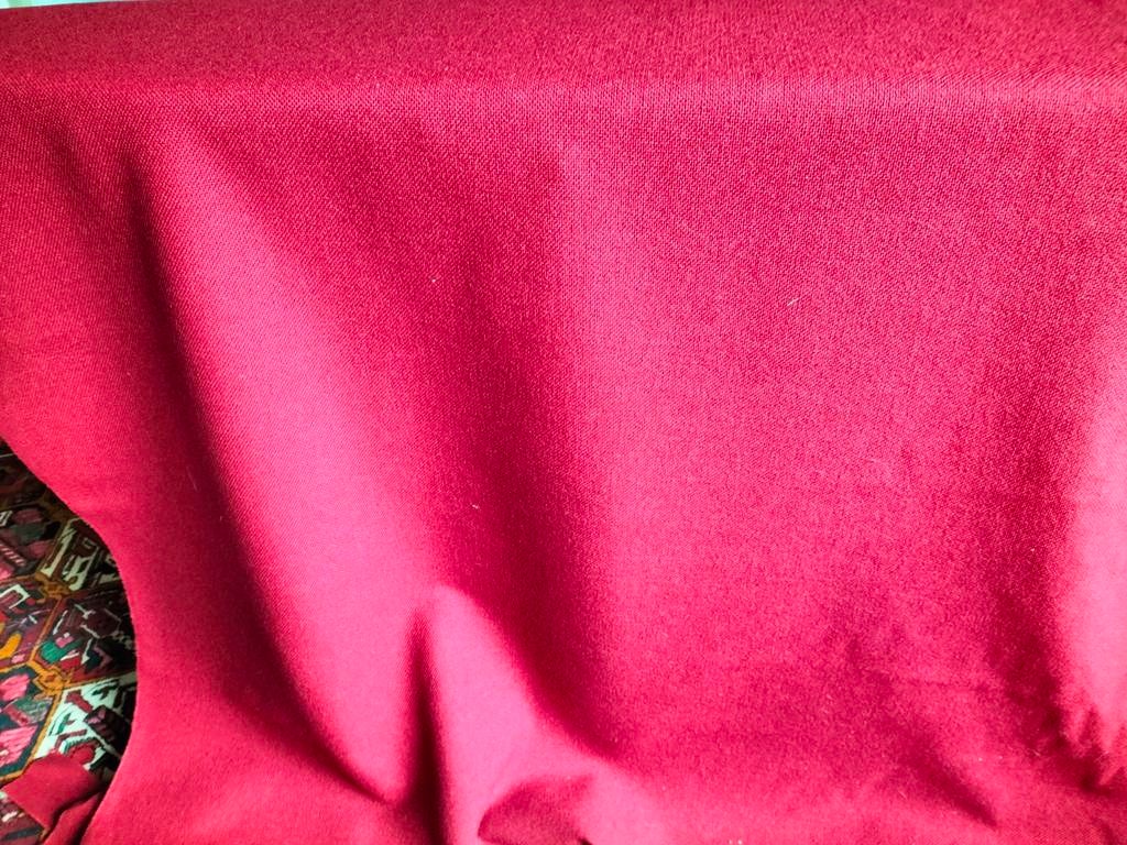 coupon rode meubelstof Hallingdal van Kvadrat, Ophalen, Wol, 120 cm of meer, Nieuw