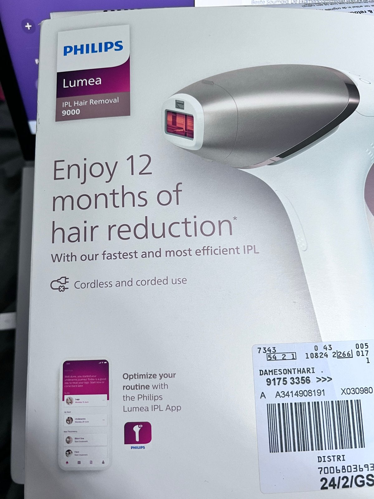 Philips Lumea IPL 9000 - Zo goed als nieuw, Ophalen, Zo goed als nieuw, Scheren en Epileren