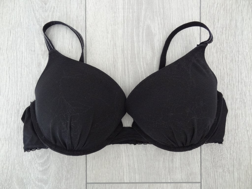 Zwarte BH Push Up 75C >Snelle Verzending!<, Ophalen of Verzenden, Zwart, BH