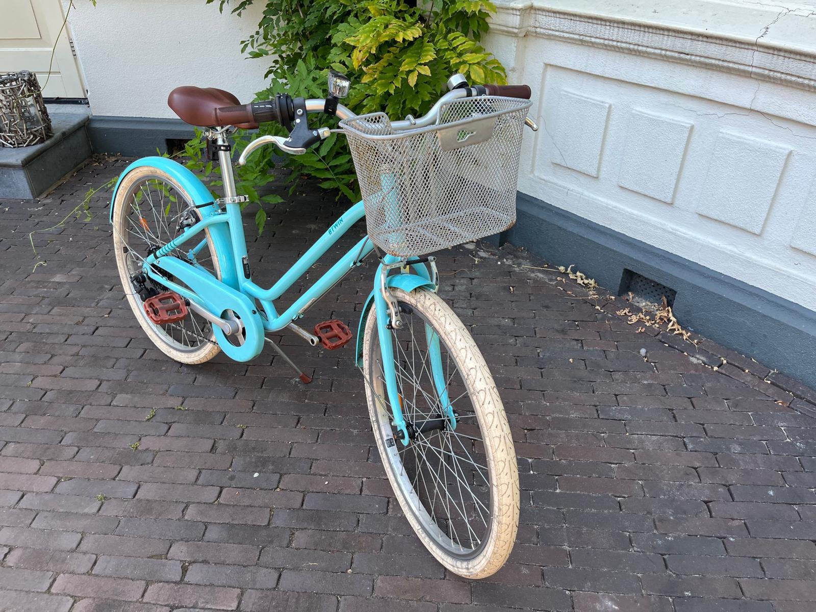 Decatlon btwin kinderfiets, Ophalen, 20 inch of meer, Velgrem, Zo goed als nieuw