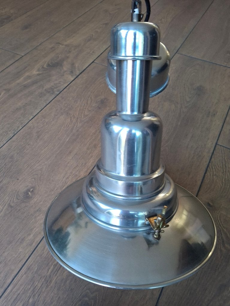 plafondlamp. Ikea Ottova. Met glazen kap. E 27 fitting., Zo goed als nieuw, Metaal, Industrieel, E27 (groot)