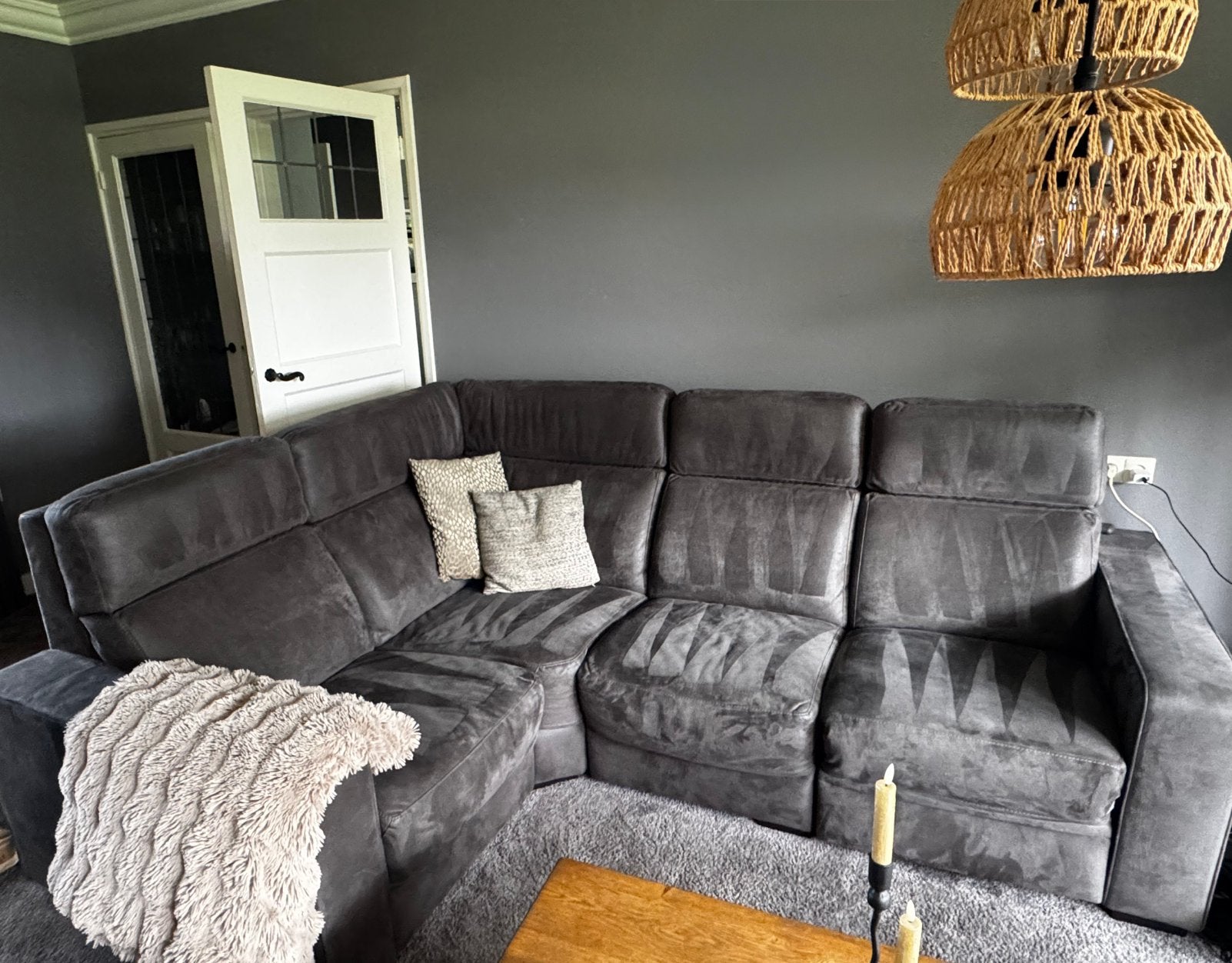 Hoekbank met relax stand., Huis en Inrichting, Ophalen, Zo goed als nieuw