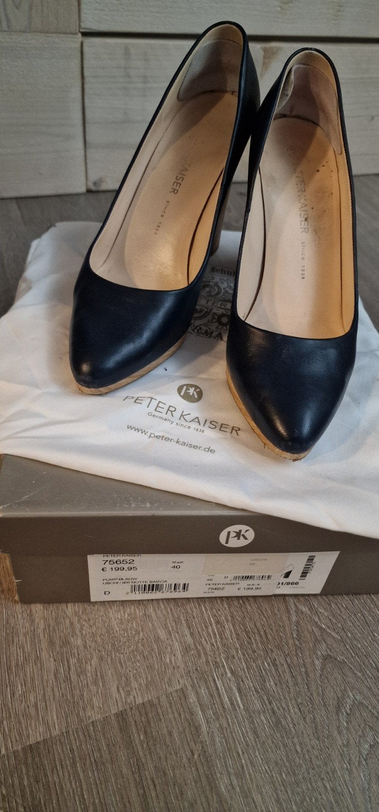 Peter Kaiser Pumps - Maat 40 - Donkerblauw, Peter Kaiser, Pumps, Blauw, Ophalen of Verzenden
