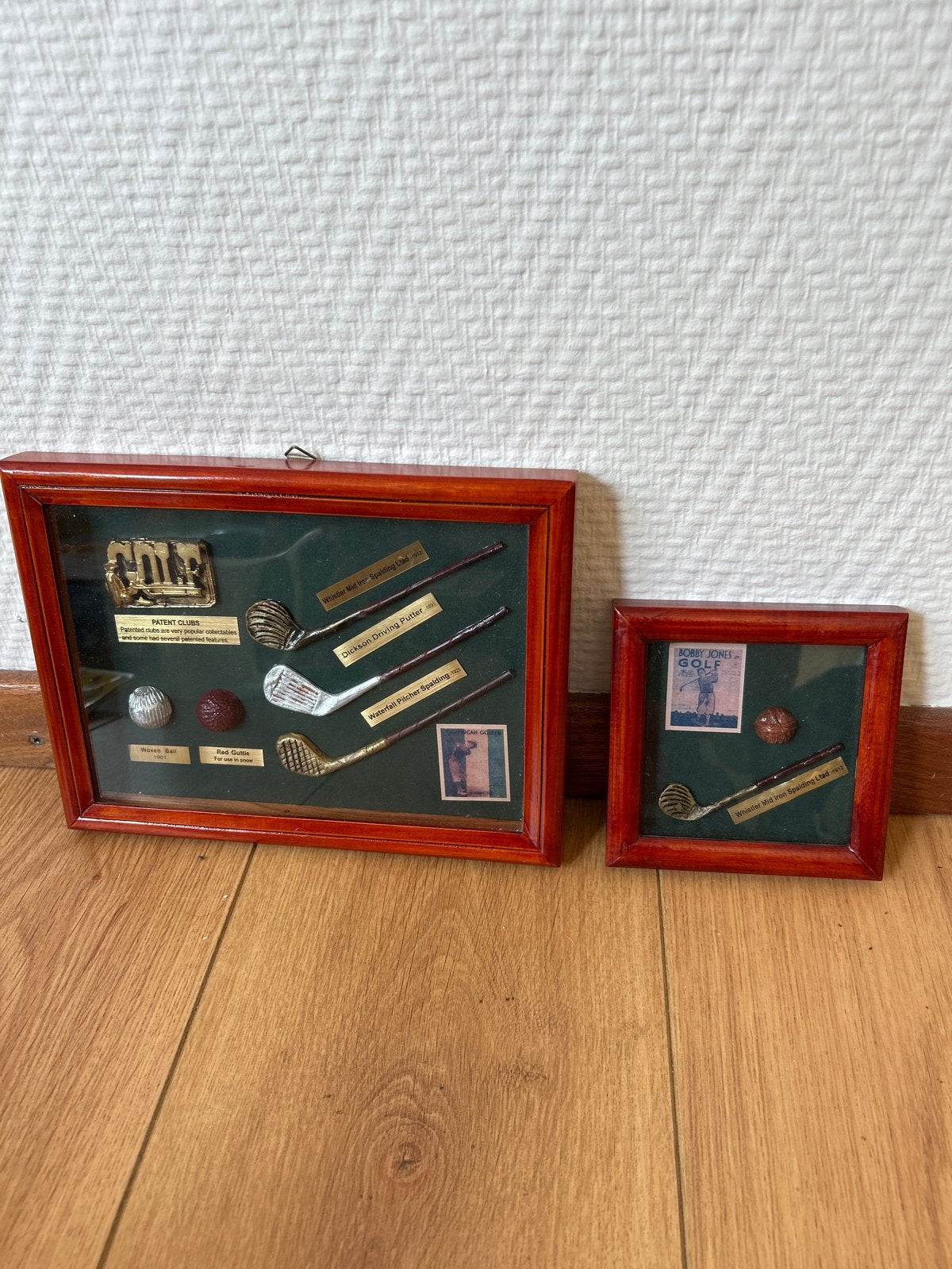 Vintage Golf Memorabilia Lijstjes - Set van 2, Ophalen of Verzenden, Zo goed als nieuw, Overige sporten, Overige typen