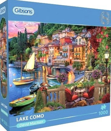Gibsons - Lake Como - 1000 stukjes, Ophalen of Verzenden, 500 t/m 1500 stukjes, Nieuw, Legpuzzel