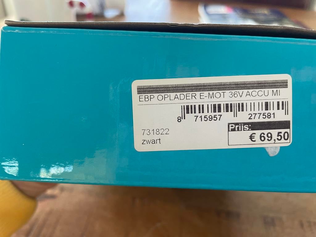 EBP Oplader E-MOT 36V Accu MI voor elektrische fiets, Ophalen of Verzenden, Nieuw