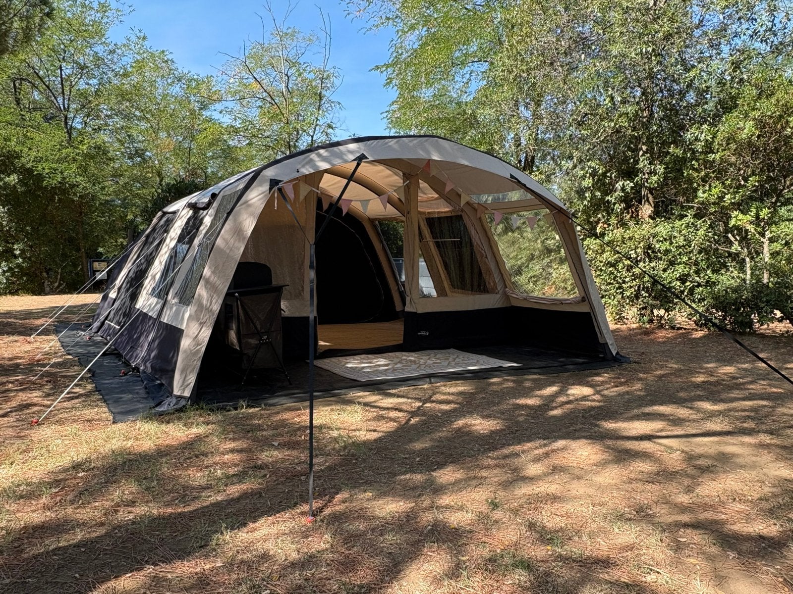 Obelink Florence XL TC Easy Air opblaasbare tunneltent ZGAN, Caravans en Kamperen, Ophalen, Zo goed als nieuw, Tot en met 6