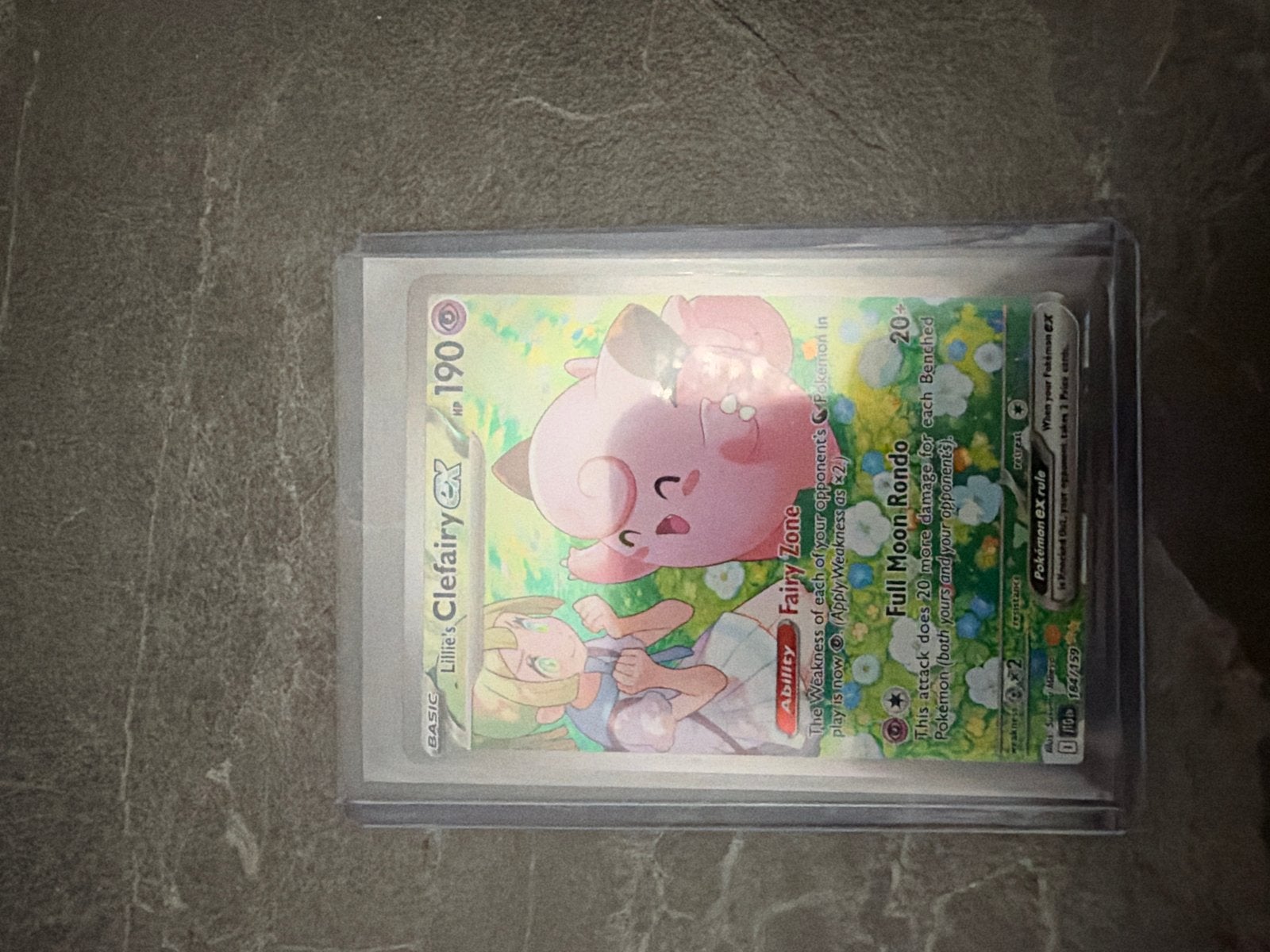 Lillie's Clefairy ex 184/159- Pokémon kaart, Hobby en Vrije tijd, Ophalen, Zo goed als nieuw, Losse kaart, Foil