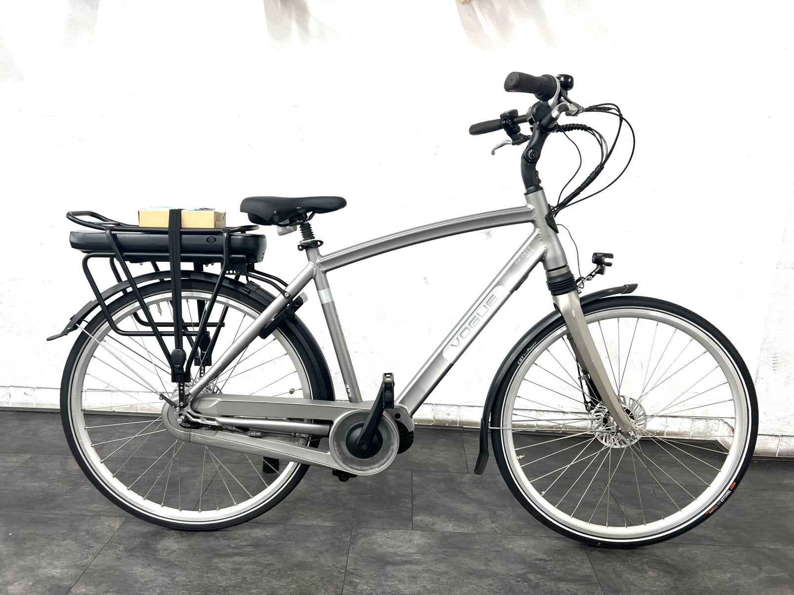 Vogue Elektrische Heren Fiets (met nieuwe accu), Fietsen en Brommers, Fietsen | Heren | Herenfietsen, Overige merken, Versnellingen
