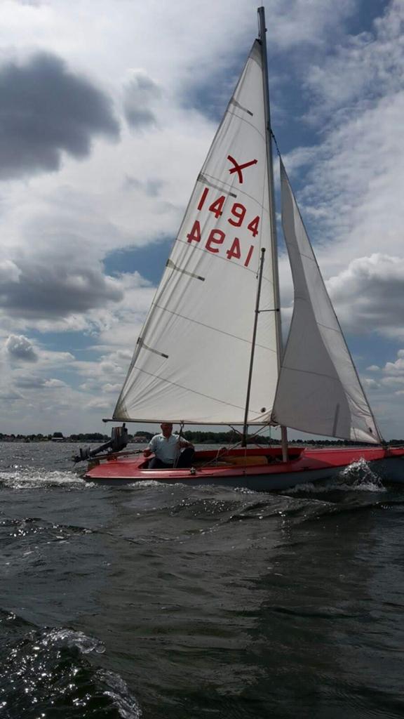 Zeilboot, Watersport en Boten, Open zeilboten, Ophalen, Flying Arrow, Buitenboordmotor