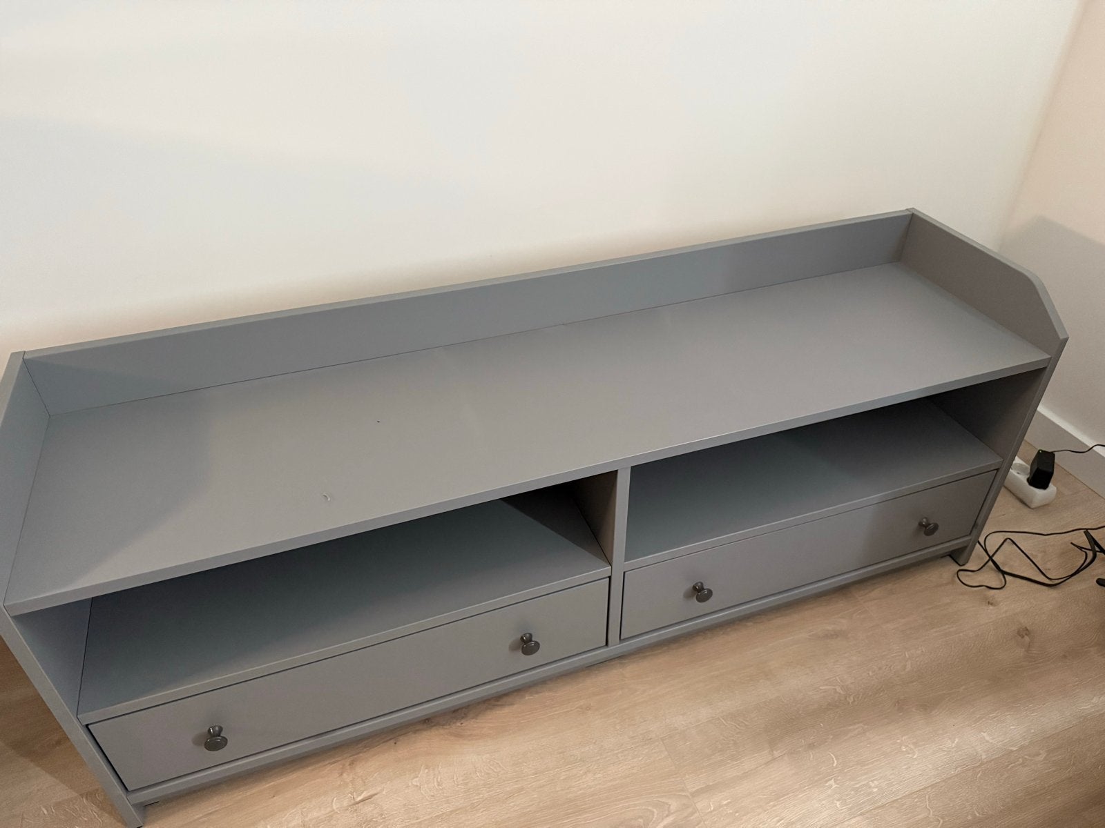 Ikea HAUGA TV-meubel - 138 cm breed (niet meer verkrijgbaar), Ophalen, Gebruikt, 100 tot 150 cm, Minder dan 100 cm