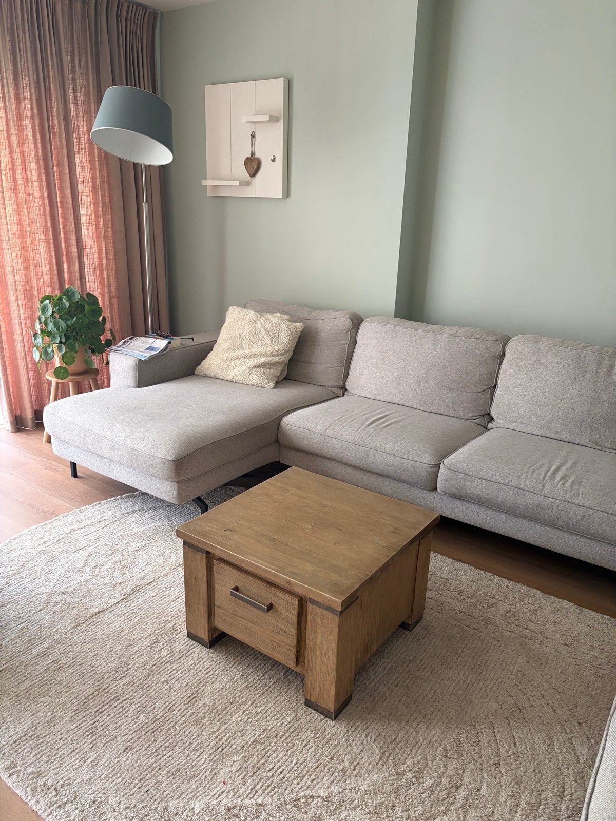 Salontafel / zijtafel 60x60x40cm van Bommel (massief), Ophalen, Vierkant, 50 tot 100 cm, Zo goed als nieuw