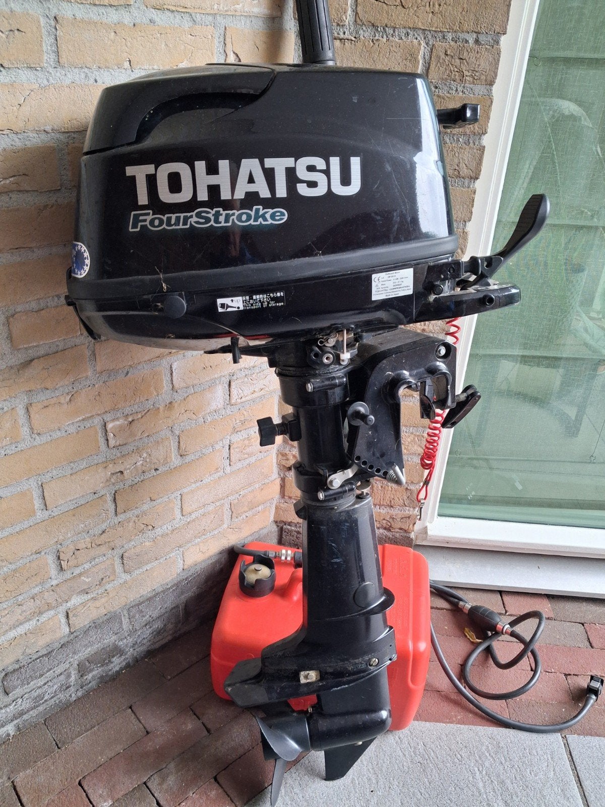 Buitenboord motor 6pk Tohatsu, Watersport en Boten, Rubberboten, Ophalen