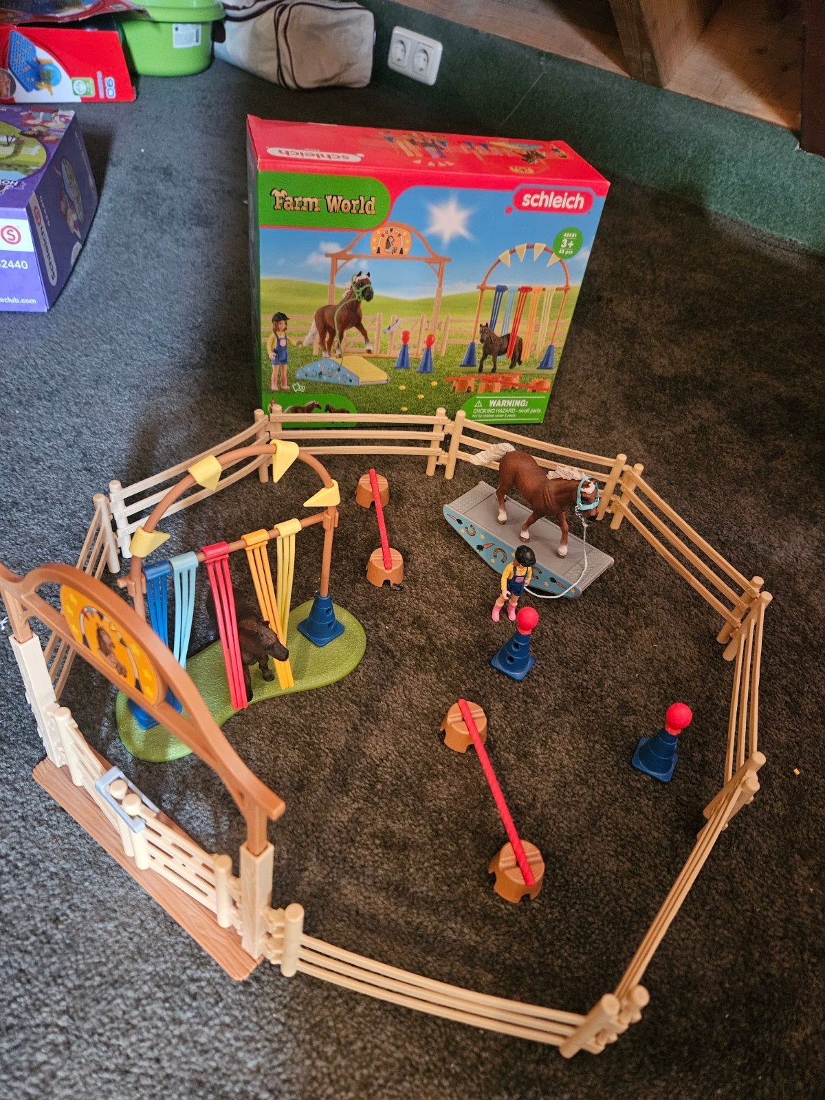 schleich farm world training, Kinderen en Baby's, Ophalen of Verzenden, Zo goed als nieuw